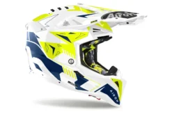 Airoh Hjälm Aviator 3 Spin Gul/Blå