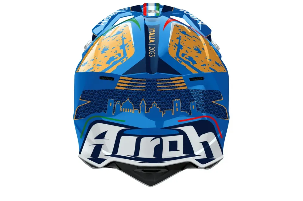 Airoh Hjälm Wraaap 6DAYS Italy 2025 glansig