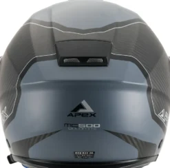 APEX Hjälm MC500 Carbon Dolomites svart/grå/silver glansig