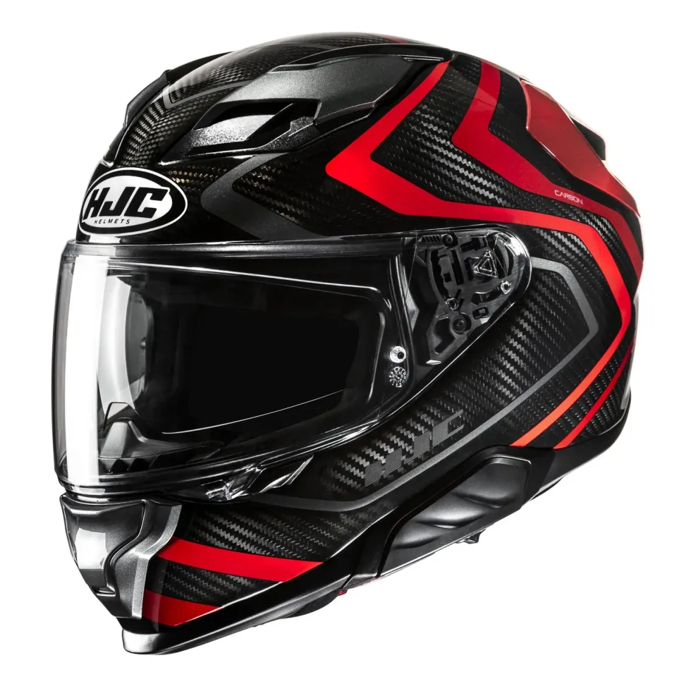 HJC Hjälm F71 Carbon Nevio Svart/Röd MC1