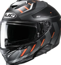 HJC Hjälm i71 Simo Svart/Grå/Fluo Orange MC6H