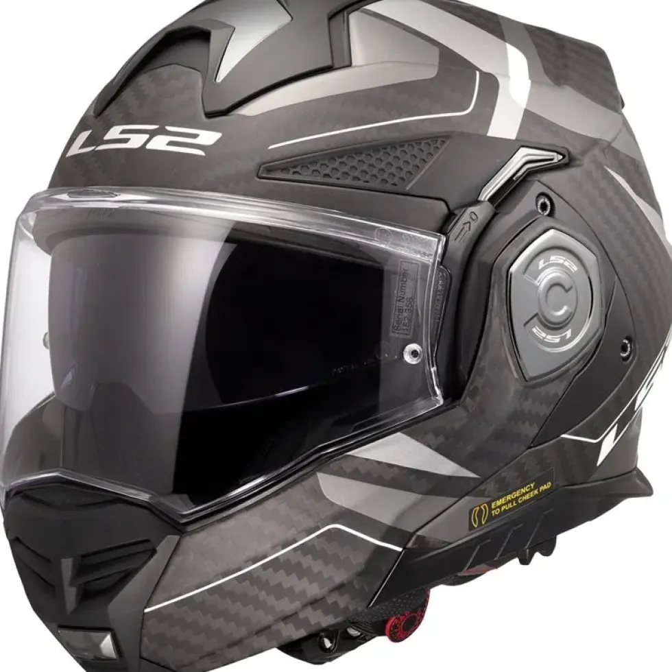 Hjälm Ls2 Ff901 Advant X Carbon Horizon Silver/Grå