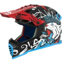 Hjälm Ls2 Mx437 Fast Ii Mini Starmaw Svart