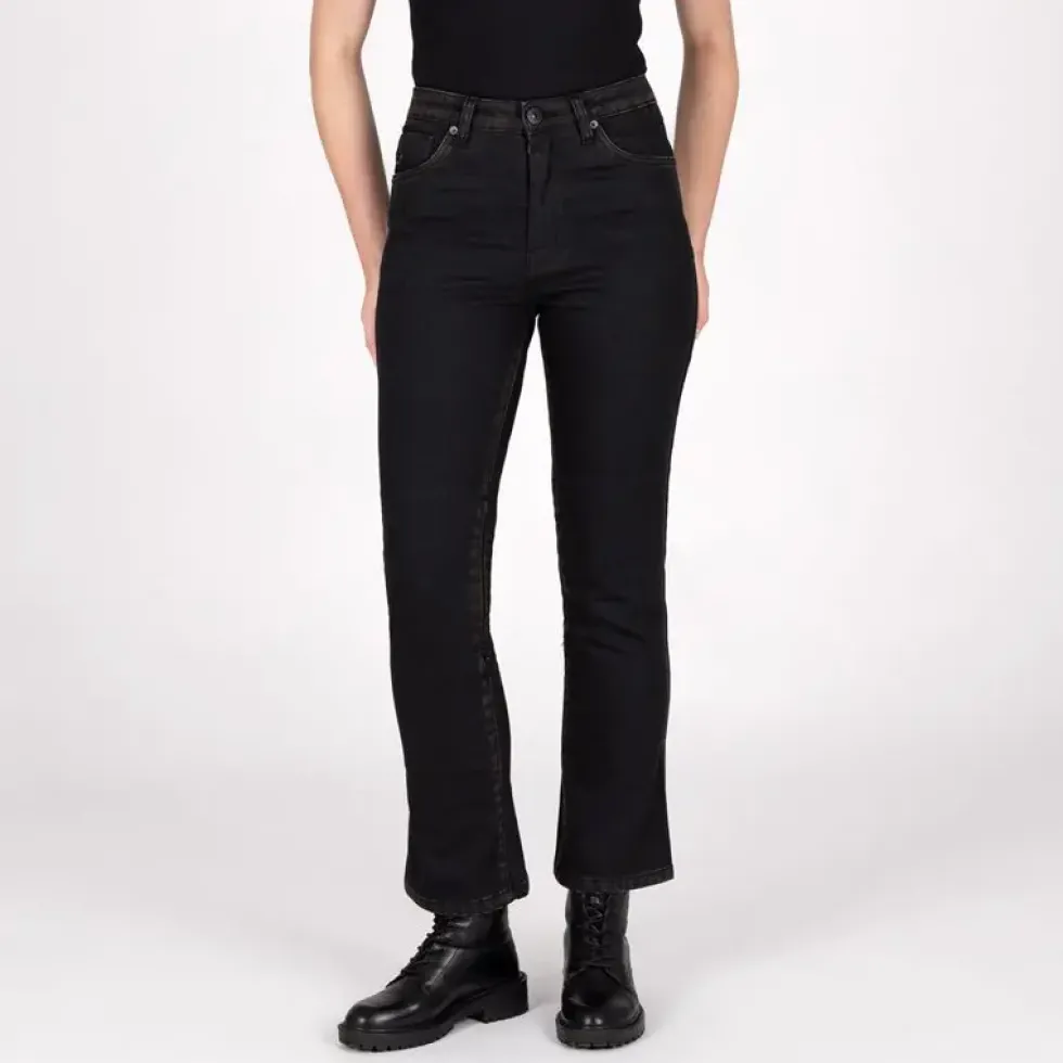 Jeans Knox Cartmel Kick Flare Dam Svartrost