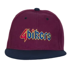 Keps Snap Back 4Bikers Vinröd