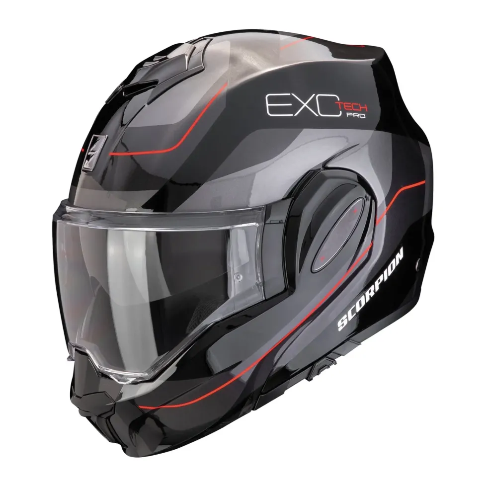 SCORPION Hjälm EXO-TECH EVO PRO Commuta svart/grå/röd