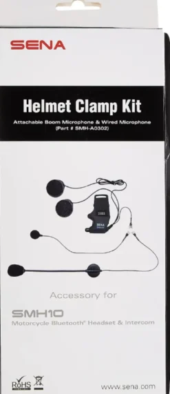 Sena Helmet Clamp Kit - Attachable Boom mic & Wired mic